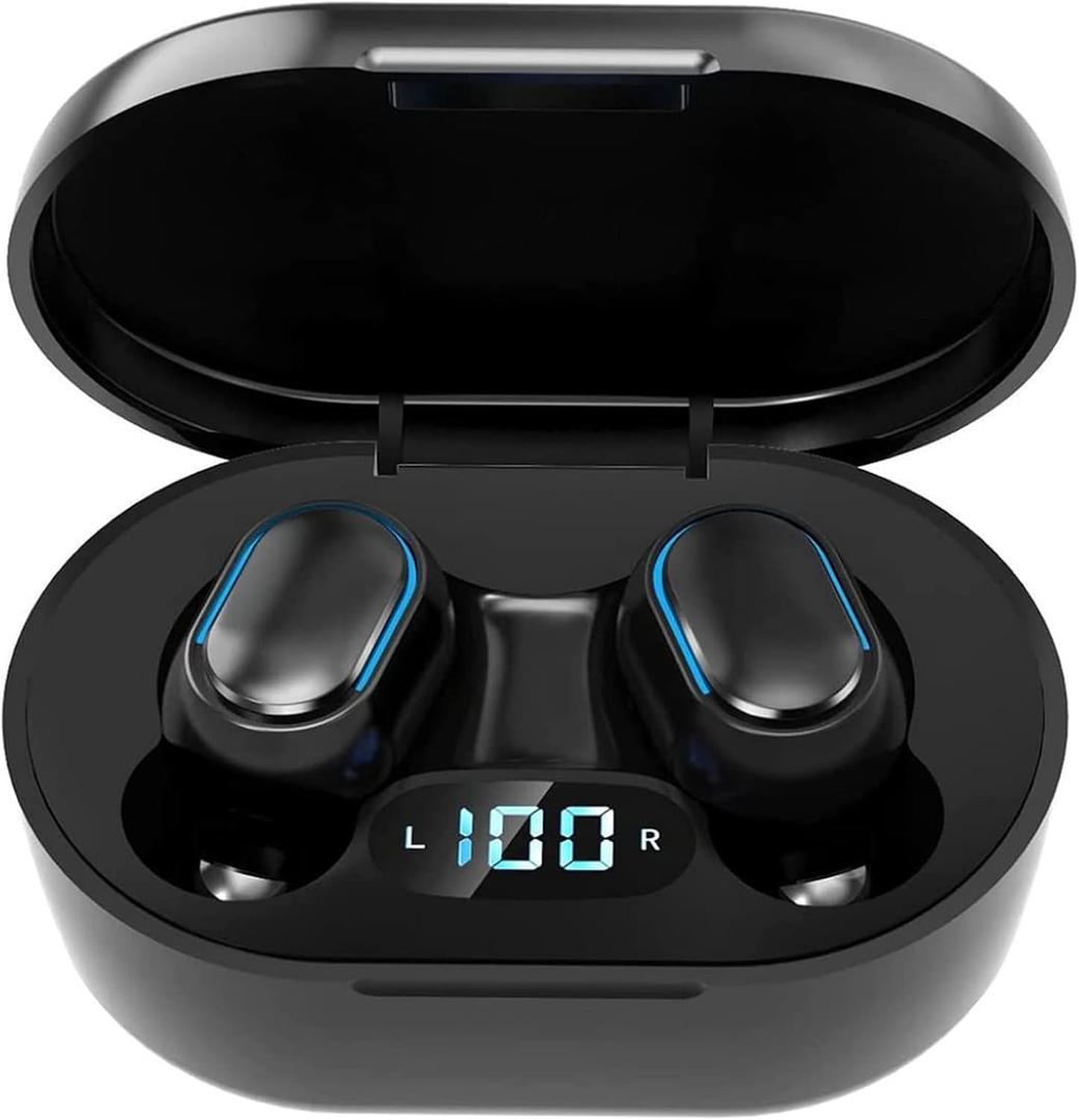Wireless Earbuds, Bluetooth 5.3 Headphones HiFi Deep Bass with Mic ,120H Playtime LED Display ,IPX7 Waterproof Button Control True Wireless Earphones,One-Step Pairing,In-Ear Noise Reduction Headset
