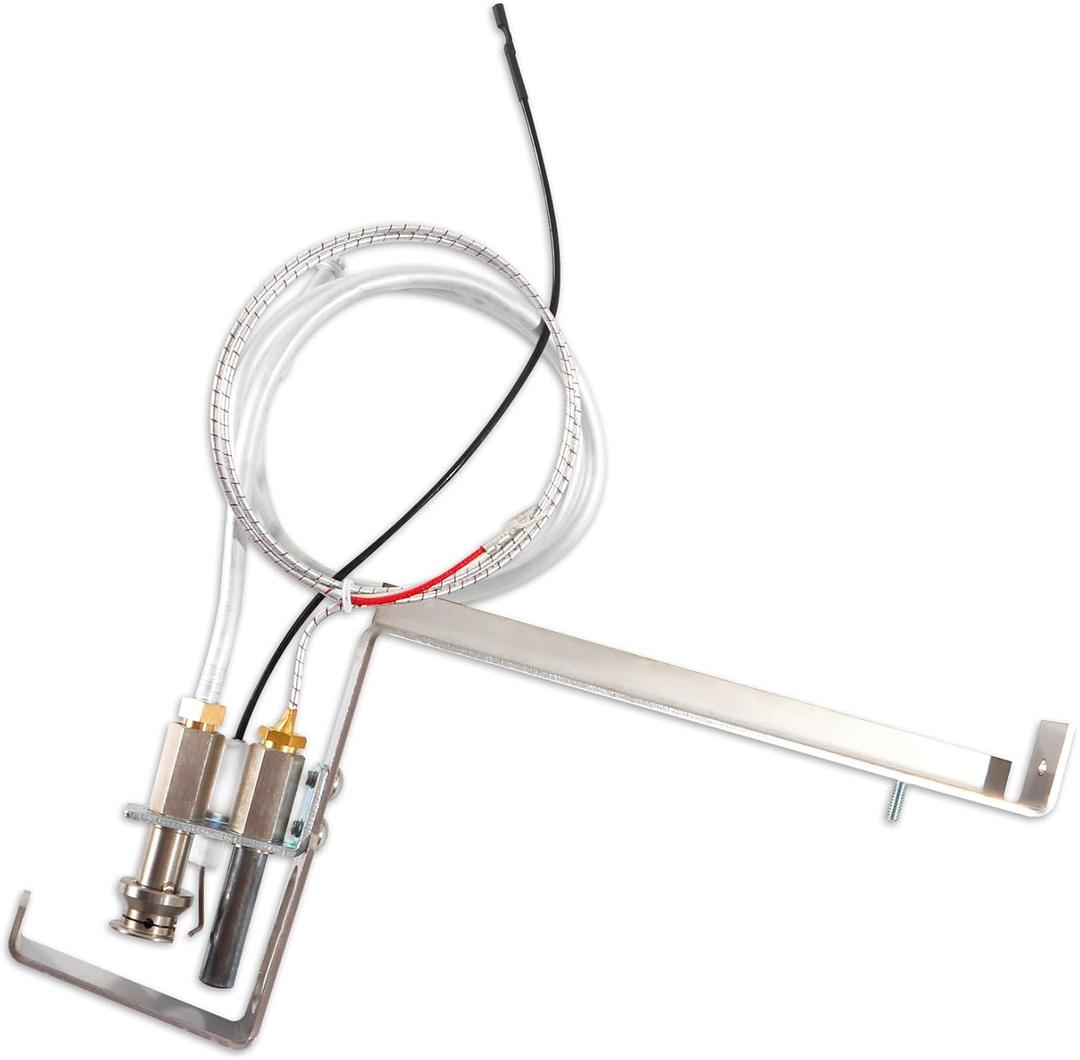 HAXPLT1931 Natural Gas Pilot Replacement for Hayward H-Series Ed1 Style Pool Heater, Fits for Hayward Natural Gas Pool Heater Parts, Includes Pilot Assembly, Pilot Tube & Fittings and Thermopile