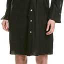 Vince Women's Tie Back Shirt Dress (Black, Size S)