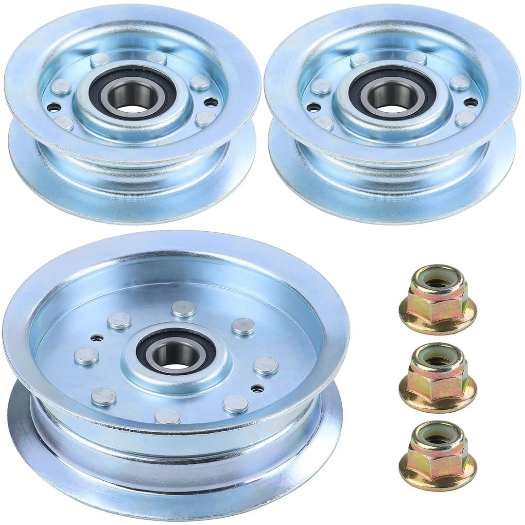 2 Pack GY22172 Idler Pulley John Deere with GY20629 Idler Pulley John Deere Replaces GY22082 Idler Pulley John Deere, GY20110, AUC17621, GY20067 for John Deere D140, D160, LA145, E170 Deck