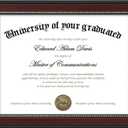 upsimples 8.5x11 Diploma Certificate Frame with High Definition Glass, Degree Document Frame for Wall and Tabletop, Mahogany with Gold Beads, 1 Pack