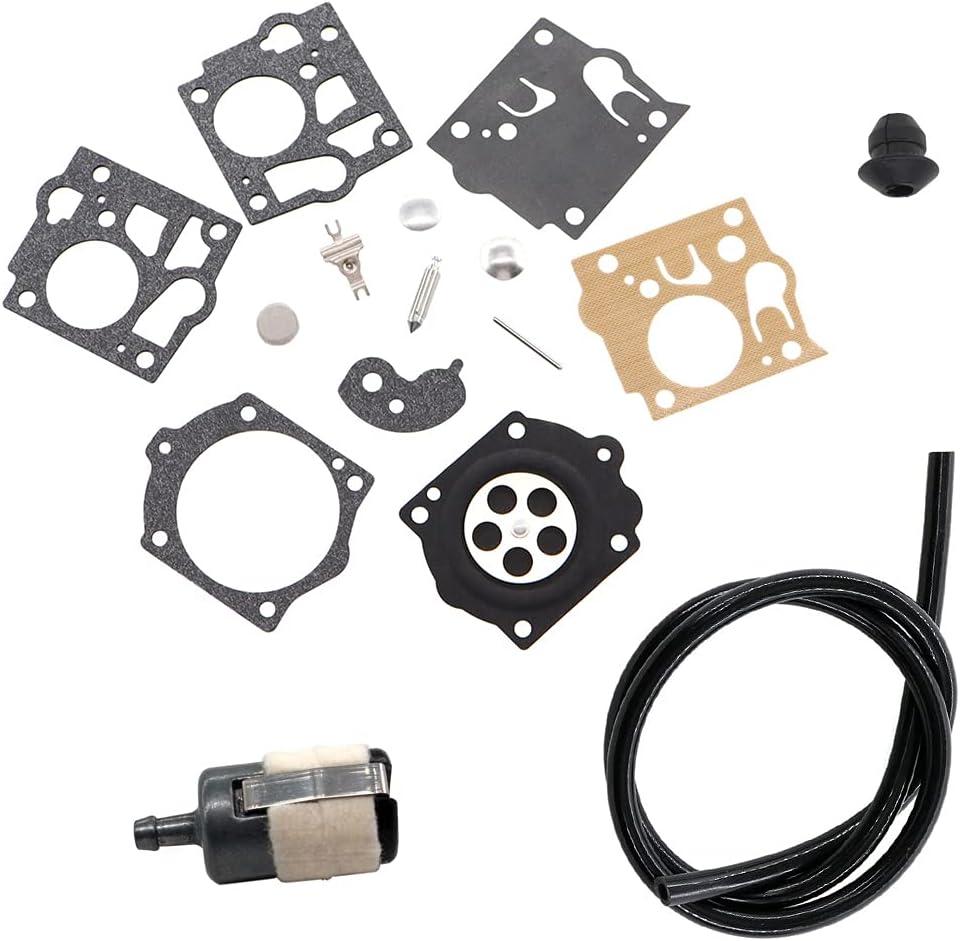 HURI Carburetor Repair Rebuild Kit for SDC Carb Homelite Super XL XL-12 Auto XL-12 UT-10045 UT-10166 UT-10456 UT-10476
