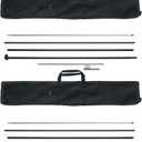 VEVOR Feather Flag Pole Kit, 3 Packs Swooper Flag Pole 16.3 ft, Sign Flag Poles for Business Advertising Feather Flags Banner Outdoor, with Ground Stakes and A Carrying Bag (Flag Not Included)