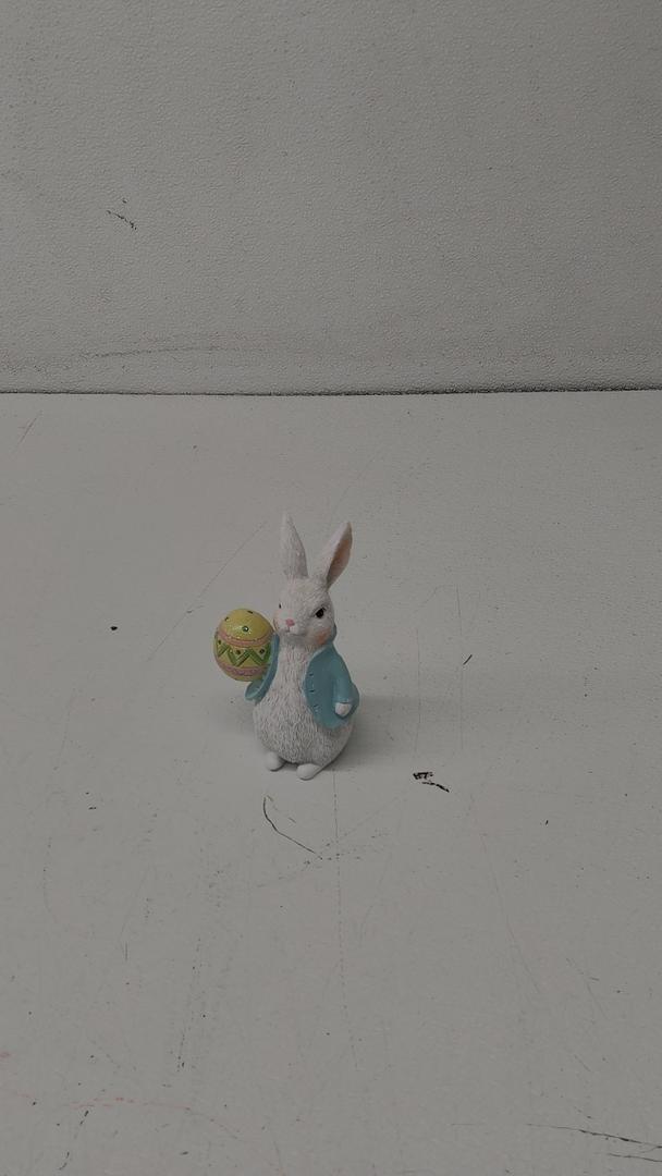 Hodao 1 PC Easter Bunny Family Decorations - Spring Rabbit Decors Figurines Tabletoppers for Party, Home, Holiday - Cute Rabbit Easter Day Rustic Farmhouse Gifts