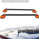 GOTOTOP Suction Cup Roof Rack Universal Roof Rack Bare Roof Universal 36.22in Roof Rack Cross Bars, 2 Pcs Steel Suction Cup Car Cargo Luggage Carrier Bar for Kayak Canoe Bike Snowboard