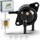 49040-7001 Fuel Pump for Kawasaki FH381V FH430V FH451V FH500V FH531V FH541V FH580V FH601D FH601V FH641D FH641V FH661V Engine Lawn Mower with 49019-0027 Fuel Filter with Clamps