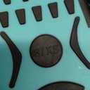 Snorkeling Gear for Kids, 4 in 1 Child Mask Fins Snorkel Set with Panoramic View Anti Fog Mask, Dry Top Snorkel, Trek Fins and Travel Bag, Kids Snorkeling Set with Fins for Snorkeling Swimming (Turquoise)