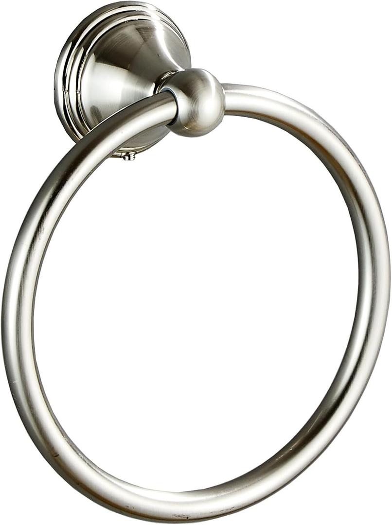 Towel Ring for Bathroom, Brushed Nickel Hand Towel Holder 1 Pack, Bathroom Accessories and Towel Racks for Bathroom Wall