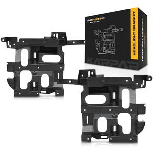 For Chevy Silverado 1500/2500 / 3500 Headlight Bracket 2003 04 05 2006 Driver and Passenger Side Pair/Set | Support | Includes 2007 Classic | GM1221130 + GM1221131 | 15798921 + 15798922