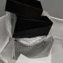 Red Co. Set of 3 Glossy Black Acrylic Cube Display Nesting Risers with Hollow Bottoms