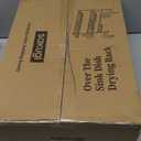 Over The Sink Dish Drying Rack - Adjustable 3 Tier XX-Large Capacity Stainless Steel Drainer with Cutlery & Utensil Holders, Kitchen Storage & Organization, 31.5"-39.5"L x 12"W x 30.5"H, Black