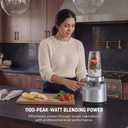 Ninja Blender | Nutri Pro | Auto IQ Blend | Smoothies, Shakes, Frozen Drinks, Salsa, Dips | Includes (2) 24 oz. To-Go Cups & Spout Lids | Crushes Ice, Fruit & Veggies |1100 Peak Watt | Silver | BN401