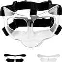 Nose Guard for Broken Nose Baseball Softball Basketball Face Mask Adjustable Face Shield Masks with Padding Nose Guard Protects Nose and Eye from Injury for Men and Women