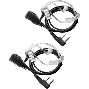 BAOFENG Walkie Talkies Earpiece with Mic Radio Earpiece for Walkie-Talkie 2 Pin Headset K5 Plus 5RM BF-888S UV-5R BF-F8HP PRO AR-152 UV-5R MINI UV-21R DM-32 UV-32 Two Way Radio(2 Pack)