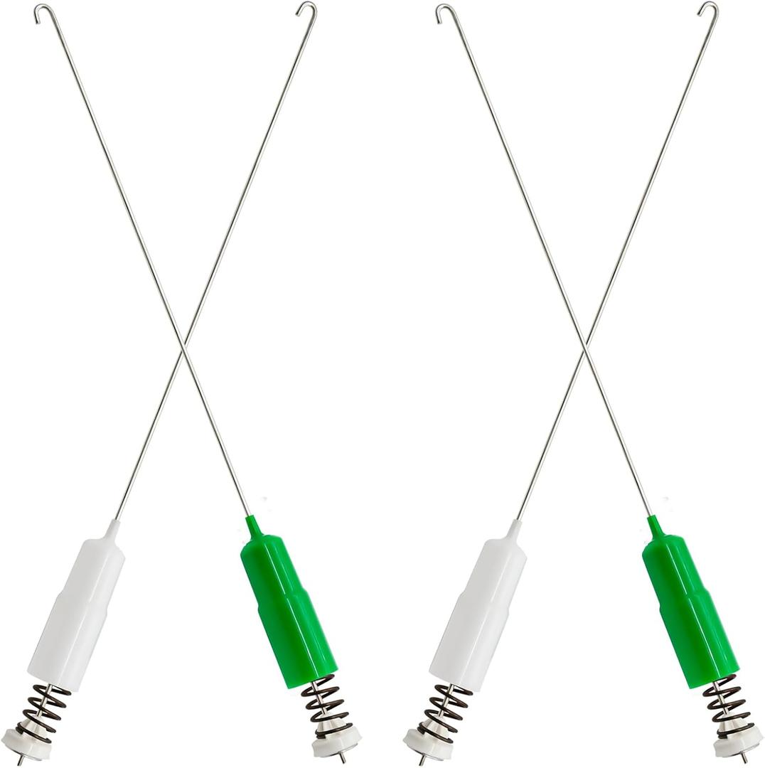 WH16X26911 WH16X26910 Washer Suspension Rods (4Pcs), Replaces WH16X24144 WH16X24145 Suspension Rods, Compatible with GE Washer Suspension Rod GTW335ASN1WW, GTW335ASN2WW, GTW460ASJ5WW, GTW465ASN1WW (green)