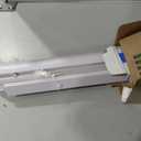 Cordless Light Filtering Mini Blind, 34 x 48 in, Pearl White