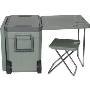 32Quart Camping Cooler Portable Cooling Box Suitable for BBQ Camping, picnics and Other Outdoor Activities