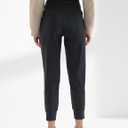 AJISAI Women's High Waisted Joggers with Pockets Yoga Pants for Running Lounge (Dark Grey)