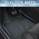 Mixsuper Liner Floor Mats for 2019-2025 Chevy Silverado 1500/GMC Sierra 1500, 2020-2025 Chevy Silverado/GMC Sierra 2500HD/3500HD Crew Cab with Rear Underseat Storage Box, Front Bucket