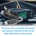 USB to RJ11 Cable for Uniden R8,R7,R4w,R8w,R4,R3,DFR9,etc. - for Uniden Radar Detector Power Cord 6.5FT