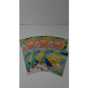 Coloring & Activity Book For Kids, 40 Pages & 2 Glitter Sticker Sheets, Pack of 6