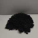 QUEENTAS Curly Wigs for Black Women 12 inch Deep Wave African Wear and Go Glueless Synthetic Black Curly Wig Medium Shoulder Length BOB Wet and Wavy Wigs(1B)