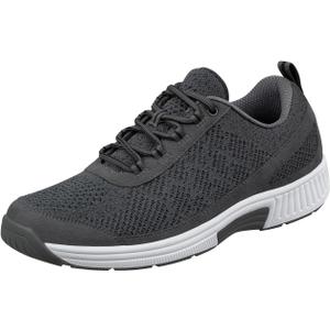 Orthofeet Men's Orthopedic Knit Lava Sneakers (10.5, Dark Grey)