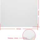 White 16.5 x 12.6 inch Cork Board, self-Adhesive Bulletin Board (with Adhesive Backing) with pushpins, Cork Boards for Walls can be Used to Stick Notes, schedules, Office and Home, Vision Board