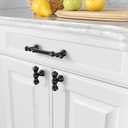 Amerdeco 10 Pack Oil Rubbed Bronze Cabinet Pulls 3.75 Inch(96mm) Hole Center Cabinet Hardware Kitchen Cabinet Handles for Bathroom Drawer Pulls Dresser Pulls ZH0014