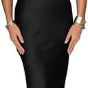 Memoriesea Women's Elegant Sleeveless High Neck Tie Cocktail Wedding Party Maxi Dress (Black), Small