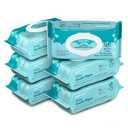Amazon Basics Gentle Baby Wipes, Formulated Without Fragrance, Hypoallergenic, 600 Count Total (6 Packs of 100 Count Each)