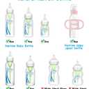 2 x Sippy Straw Nipple for Dr. Brown's Narrow Bottle & Sippy Spout Bottle, Soft 100% Silicone Baby Bottle Straw Nipple, 8m+, 4 Count