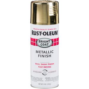 Rust-Oleum 7710830 Stops Rust Bright Coat Metallic Spray Paint, 11 Ounce (Pack of 1) , Gold