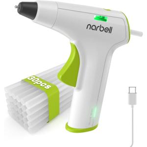 Cordless Hot Glue Gun Kit, 12s Fast Preheating, Anti-drip Nozzle, Hot Melt Glue Gun with 2Ah Battery, Auto Shut-Off, for School Crafts DIY Arts Project Home Repairs Party Decorations,Grey