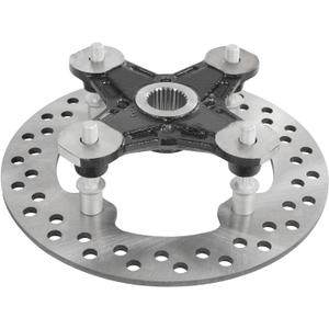 Front/Rear Wheel Hub & Studs & Brake Rotor Compatible with Can Am Outlander Renegade 450 500 570 650 800 850 1000 2012-2021