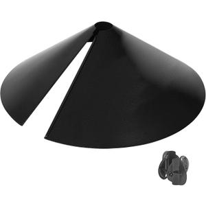 More Birds Squirrel-X Wrap Around Metal Squirrel Baffle Protects Bird Feeders From Squirrels, 18-Inch