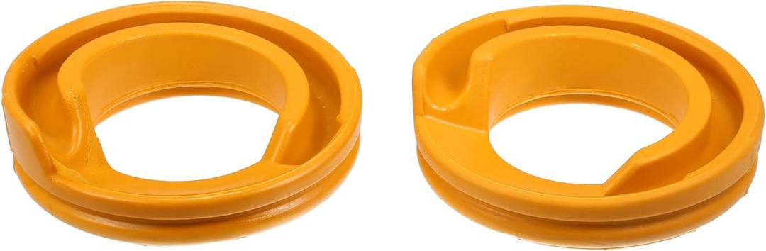 X AUTOHAUX 2 Pcs Yellow Rear Lower Suspension Coil Spring Insulator No.13322648 for Buick Regal Base GS Premium 2.0 2.4 2014-2017