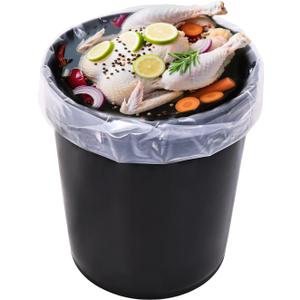 10 Pack Brine Bag, 5 Gallon Bucket Liner Bags, 4Mil Heavy Duty Leak Proof Food Grade & BPA Free Food Storage Bags for Marinading and Food Storage (22 x 30 inches)