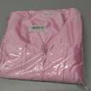 Newrara Adult Shiny Graduation Cap and Gown Tassel Set for High School & Bachelor (Pink)