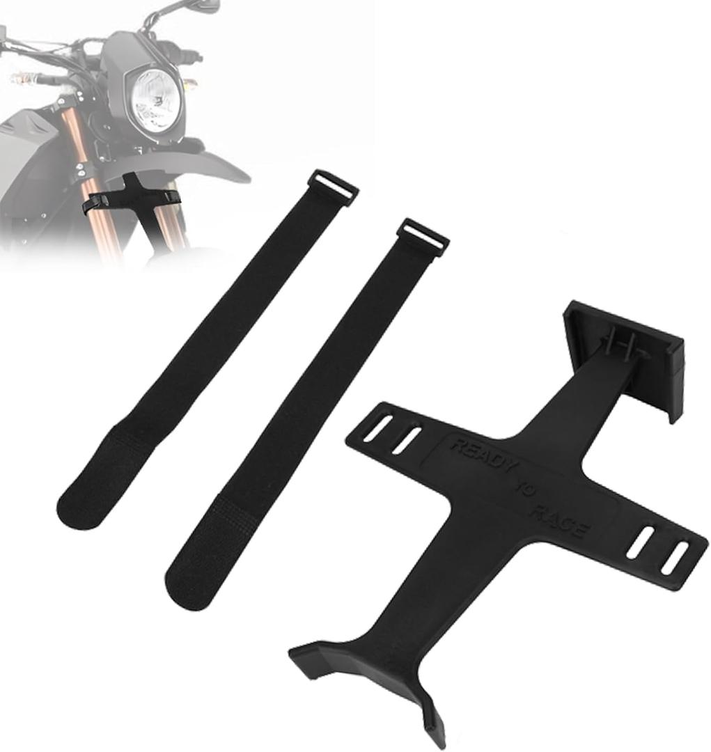 Universal Motorcycle Fork Saver,11.2 Inches Fork Support Brace Suspension Guard Protector with 2 Straps for Dirt Pit Bike Motocross Enduro Supermoto Black