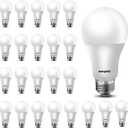 Energetic 24 Pack A19 LED Light Bulb, 40 Watt Equivalent Warm White 3000K, E26 Standard Base, ETL Listed, Non-Dimmable LED Light Bulb