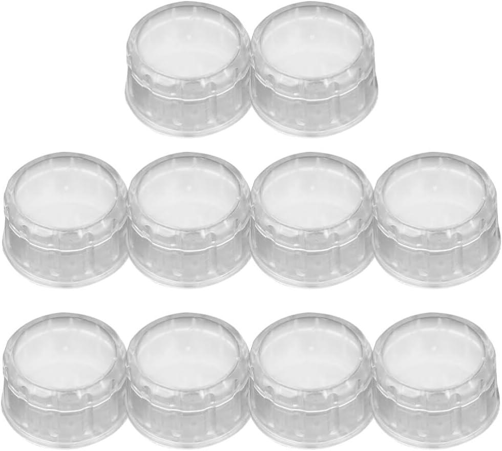 STOBAZA Cocktail Shaker Lid Replacement Set Plastic Splash-Proof Shaker Caps for Bar Use and Travel Drink Mixer Cup Covers with Secure Fit