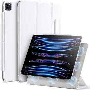 ESR for iPad Pro 11 Inch Case, iPad Pro 11 Folio Cover (2022/2021/2020, 4th/3rd/2nd Generation), Convenient Magnetic Attachment, 2-Way Stand, Full Pencil 2 Support, Rebound Magnetic Case, White