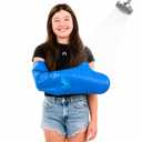 Bloccs 100% Waterproof Cast Cover for Shower Arm Kids- Swim on Vacation, Shower & Bathe #CA79-XL - Child Arm (Extra Large) (Blue, M)