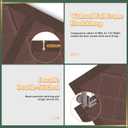 Magnetic Thermal Insulated Door Curtain, Fits 36'' x 80'' Doors(Curtain Size 38'' x 82''), Weatherproof Oxford with Cotton-Fill Insulation Door Cover for Winter, Keep Warm, Brown