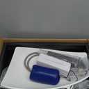 22x14 Inch White Stone ResinBathroom Vessel Sink with Art Faucet and Drain, Rectangle Bathroom Sink Above Counter, Modern White Vessel Sink for Bathroom Vanity