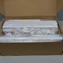 White Room Dividers Tension Curtain Rod, No Drilling Adjustable 72-200" W x 43-120" H Pole,Divider for Room Separation