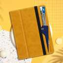 HOLIMET Case for iPad (A16) 11th Generation 11 Inch 2025/ iPad 10th Generation 2022 New iPad 10.9 Inch Case with Pencil Holder, Protective Cases Shockproof Cover, (Yellow)