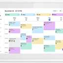 Digital Calendar, 10.1 Inch Smart Electronic Desk Calendar & Chore Chart, Touchscreen Interactive Display for Family Schedules with Meal Planner & Picture Frame & Lists (White)