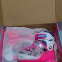 Sowume Adjustable Roller Skates for Girls and Women, All 8 Wheels of Girl's Skates Shine, Safe and Fun Illuminating for Kids (Large-(3-6 US))